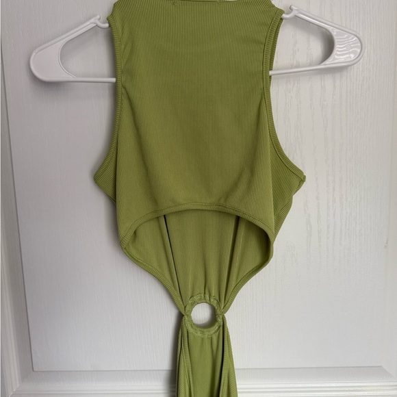 SHEIN Light Green Cut Out Dress - Picture 4 of 5